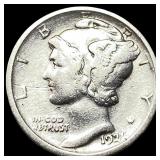 1923-S Mercury Dime LIGHTLY CIRCULATED