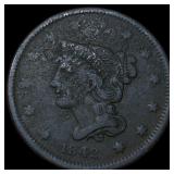 1842 Braided Hair Large Cent NEARLY UNCIRCULATED