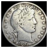 1902 Barber Half Dollar LIGHTLY CIRCULATED