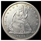1842 Silver Half Dollar (Seated Liberty) CLOSELY U