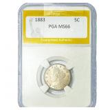 1883 Liberty Victory Nickel PGA MS66