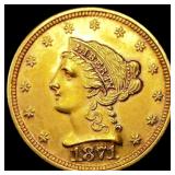 1871 $2.50 Gold Quarter Eagle
