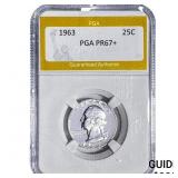 1963 Washington Silver Quarter PGA PR67+