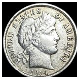1914-D Silver Barber Dime CLOSELY UNCIRCULATED