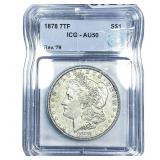 1878 7TF Morgan Silver Dollar ICG AU50