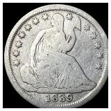 1839-O Silver Half Dime NICELY CIRCULATED