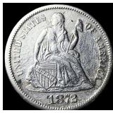 1873-S Silver Seated Liberty Dime CLOSELY UNCIRCUL