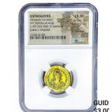 Ostrogoths Athalaric Gold Solidus 4.41G Clipped