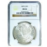 1879-S Morgan Silver Dollar NGC MS66