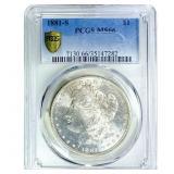 1881-S Morgan Silver Dollar PCGS MS66