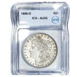 1886-O Morgan Silver Dollar ICG AU55