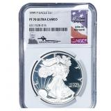 1999 Silver Eagle NGC PF70 Ultra Cameo
