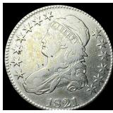 1821 Capped Bust Half Dollar NEARLY UNCIRCULATED