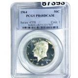 1964 Kennedy Half Dollar PCGS PR68 DCAM