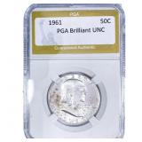 1961 Franklin Half Dollar PGA Brilliant UNC