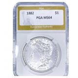 1882 Morgan Silver Dollar PGA MS64