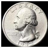 1932-D Silver Washington Quarter CLOSELY UNCIRCULA