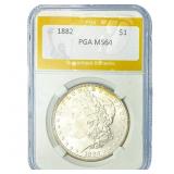 1882 Morgan Silver Dollar PGA MS64