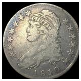 1810 Capped Bust Half Dollar ABOUT UNCIRCULATED
