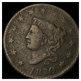 1820 Coronet Head Large Cent HIGH GRADE