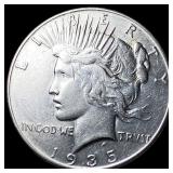 1935 Silver Peace Dollar CLOSELY UNCIRCULATED