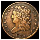 1834 Classic Head Half Cent NEARLY UNCIRCULATED