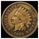 1863 Indian Head Cent NEARLY UNCIRCULATED