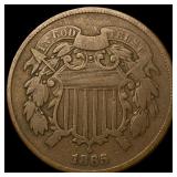 1865 Bronze Two-Cent Piece NICELY CIRCULATED