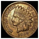 1909-S Indian Head Cent NEARLY UNCIRCULATED