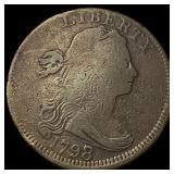 1798 Large Cent Draped Bust Reverse of 1797 LIGHTL