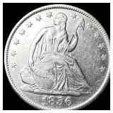 1856-O Silver Half Dollar CLOSELY UNCIRCULATED