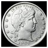 1899 Silver Barber Quarter CLOSELY UNCIRCULATED