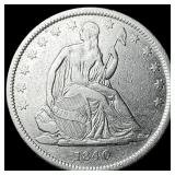 1840 Seated Liberty Half Dollar NEARLY UNCIRCULATE