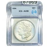 1904 Morgan Silver Dollar ICG AU58