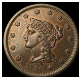 1840 Braided Hair Large Cent CLOSELY UNCIRCULATED