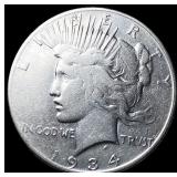 1934 Peace Silver Dollar LIGHTLY CIRCULATED
