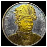 2007 Canada Silver/Gold Plated Dollar