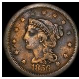1856 Braided Hair Large Cent NEARLY UNCIRCULATED