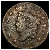 1824 Coronet Head Large Cent LIGHTLY CIRCULATED