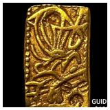 1868-1869 Japan Meiji Dynasty Gold 2 Bu