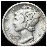 1923-D Silver Mercury Dime NEARLY UNCIRCULATED