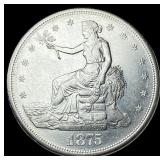 1875-S Silver Trade Dollar CLOSELY UNCIRCULATED