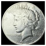1935-S Silver Peace Dollar NEARLY UNCIRCULATED