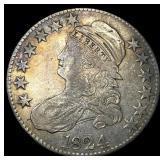 1824 Capped Bust Half Dollar NEARLY UNCIRCULATED