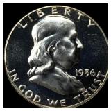 1956 Franklin Silver Half Dollar GEM PROOF
