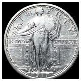 1917 Type 1 Standing Liberty Quarter NEARLY UNCIRC