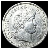 1907-S Silver Barber Dime UNCIRCULATED