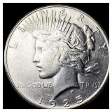 1925-S Silver Peace Dollar CLOSELY UNCIRCULATED