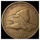 1858 Copper-Nickel Flying Eagle Cent ABOUT UNCIRCU