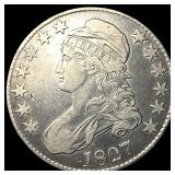 1827 Capped Bust Half Dollar ABOUT UNCIRCULATED